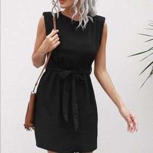 SHEIN Black Sleeveless Tie-Waist Dress - Never Been Worn - Size XL (Fits like L)